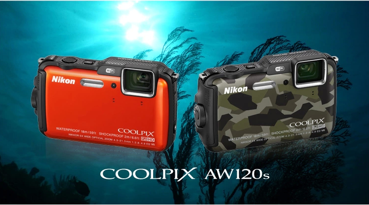 尼康(nikon)coolpix aw120s 防水 防震 数码相机(优惠套餐二)