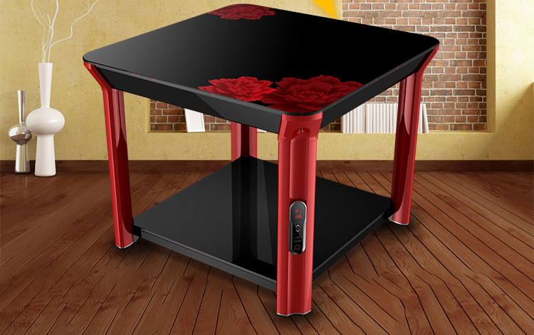 瑞奇l3-390 取暖器 茶几 电暖桌 红外线陶瓷发热 多功能取暖桌 上下双