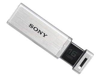 索尼（SONY）金属系列USM16GQ USB3.0 U盘（银色）（16G）