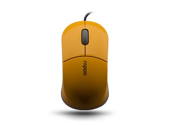 雷柏（Rapoo）N6000 USB笔记本小鼠标（黄色）