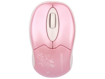 新贵（NEWMEN）乖乖豹520MS-170OU笔记本有线鼠标（华丽粉）