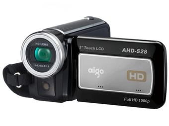 爱国者（aigo）AHD-S28数码摄像机（黑色）