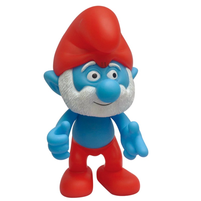 蓝精灵搪胶公仔 动漫电影 存钱罐 笨笨 蓝爸爸 蓝妹妹 80 90主题