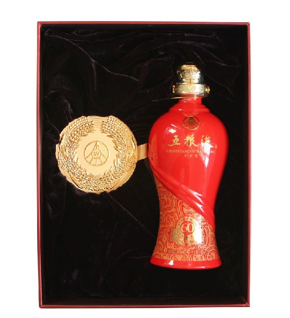 五粮液金奖豪华礼盒 五粮液礼盒60度 500ml