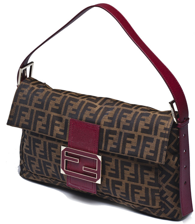 fendi芬迪经典"双f" logo图案手提包  时尚大方 包包正面
