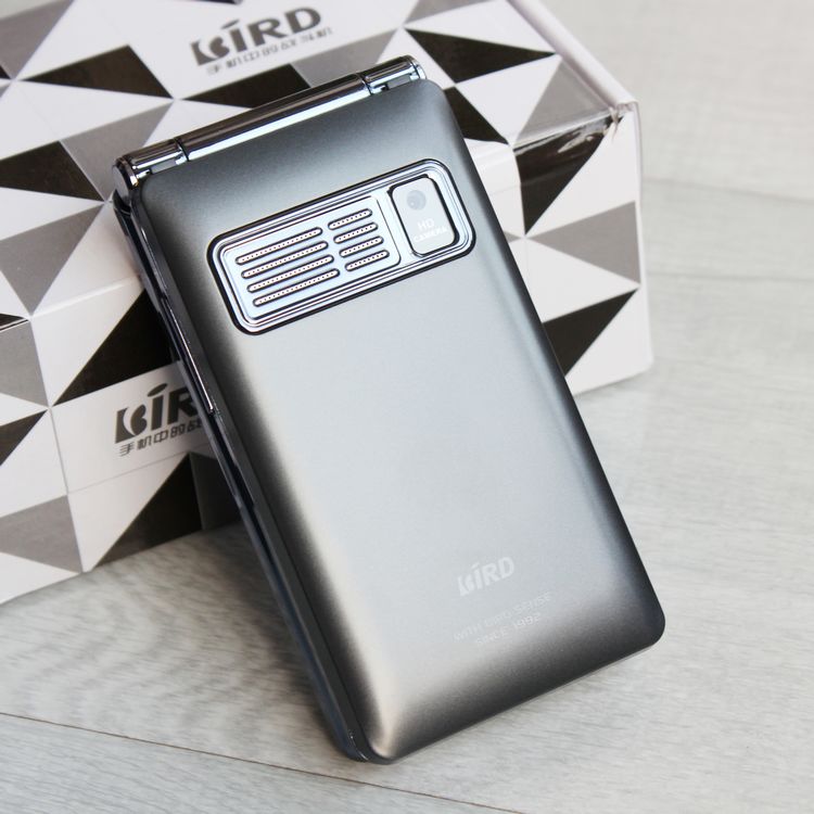 波导(bird) 臻心v v9手机 大声音 大字体 双卡双待 翻盖老人机(咖啡色