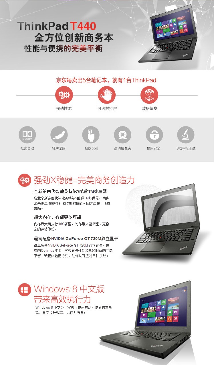 联想thinkpadt440s 14英寸超极本(t440s-20aqs01-100)