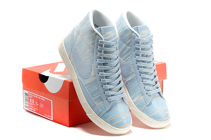 耐克nike2014新款 blazer 开拓者斑马纹女鞋高帮板鞋休闲鞋586307-002
