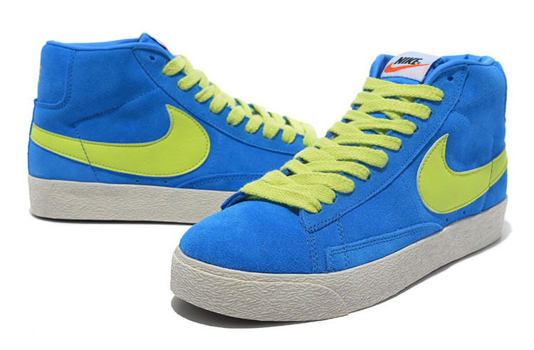 耐克nike blazer开拓者 518171 高帮女子板鞋(蓝色 39)