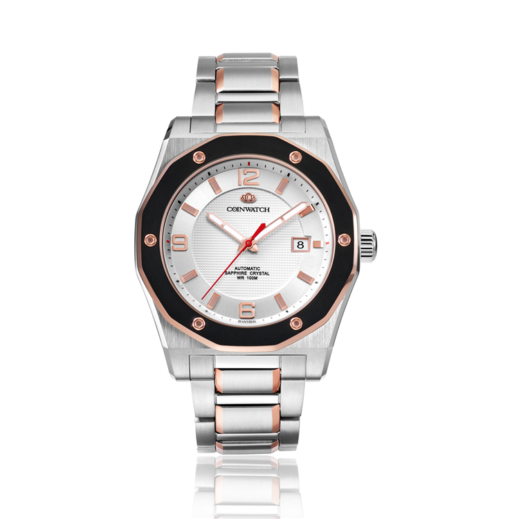 瑞士 科因沃奇 coinwatch 马克系列男士自动机械腕表 c119rwh