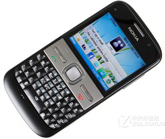 诺基亚(nokia) e5 联通3g 全键盘商务智能手机 (棕色)