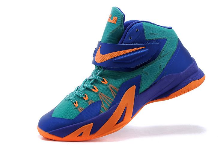 耐克/nike zoom soldier 詹姆斯士兵8篮球鞋653642(653641-003黑红 41