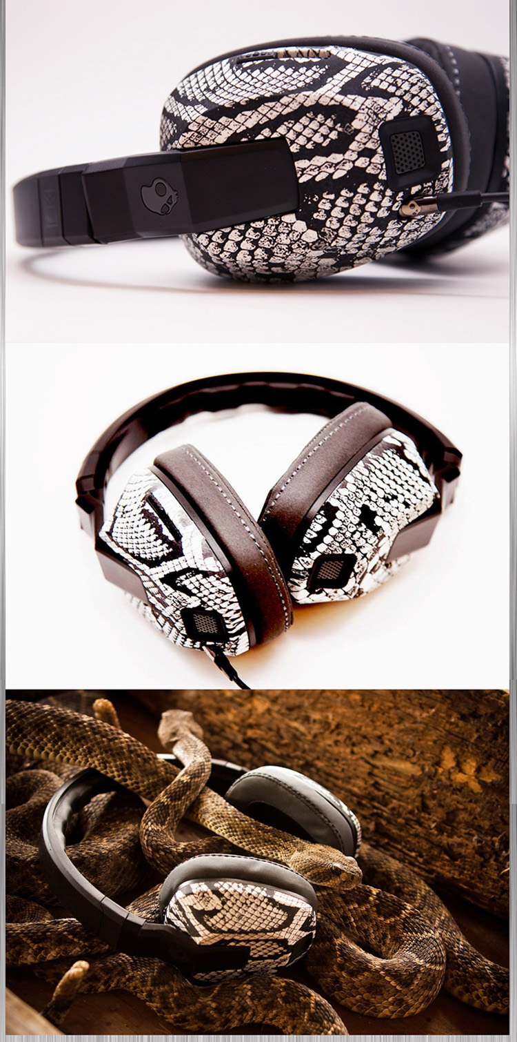 骷髅头(skullcandy) crusher头戴式耳机 运动手机耳麦(白色)