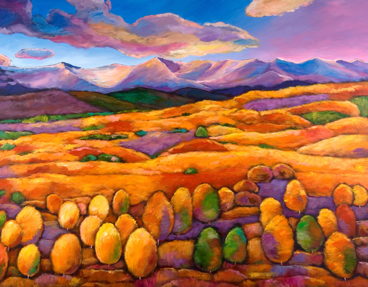 readingmatter瑞鼎斋重彩田园风景系列装饰画二客厅卧室餐厅酒店有框