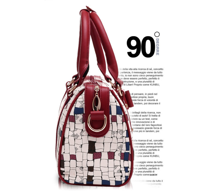 8116撞色四季韩版单肩包手提包(蓝色)【图片 价格 品牌 报价】-国美