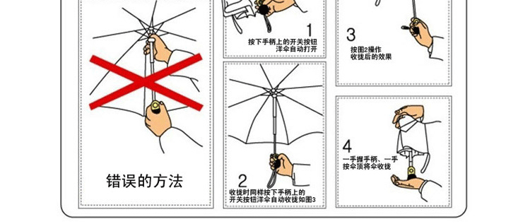 天堂伞碰高密碰击布二折双人雨伞太阳伞防晒伞(男士)自开自收轻巧晴