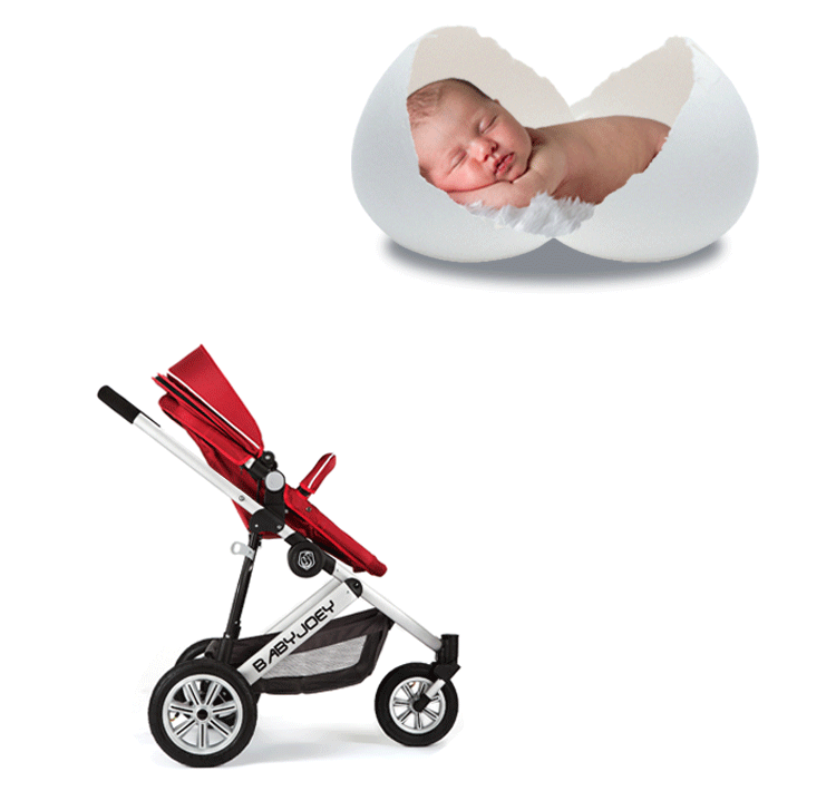 babyjoey婴儿推车高景观宝宝儿童推车 双避震 便携带