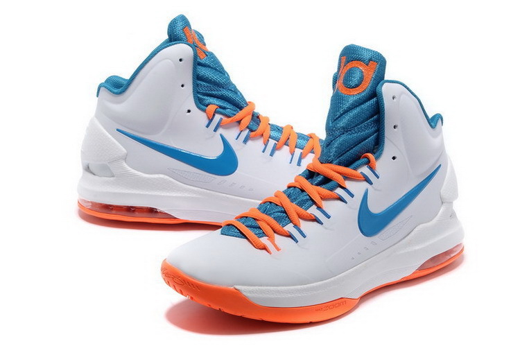 耐克/nike 杜兰特5代 kd5高帮战靴全明星篮球鞋情侣鞋(红白荧光绿 39)