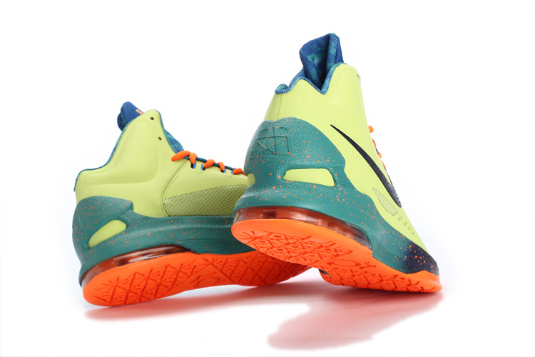 耐克/nike 杜兰特5代 kd5高帮战靴全明星篮球鞋情侣鞋(红白荧光绿 39)