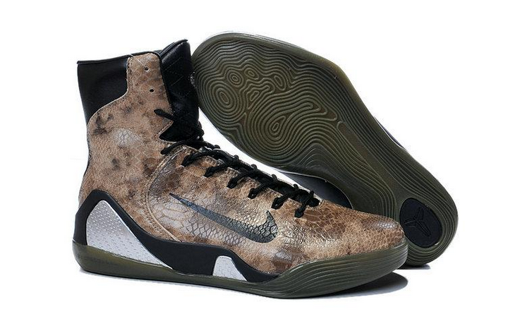 专柜 耐克nike kobe ix kb9科比9代高帮 zk9精英黑曼巴篮球鞋(绿蓝黄