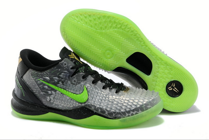 耐克nike男鞋科比8代篮球鞋垫低帮战靴 kobe 黑曼巴运动球鞋(黑紫红