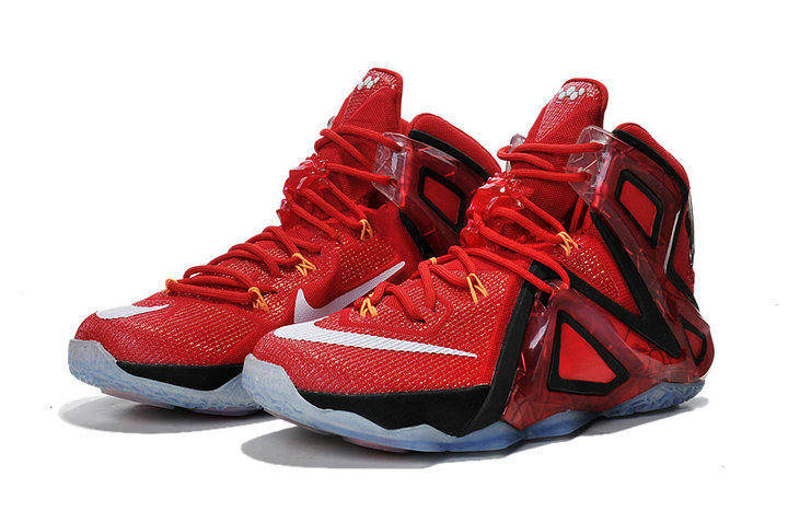 耐克/nike 詹姆斯12代精英版 篮球鞋 夏季lbj12精英版蓝桔战靴(黑红金