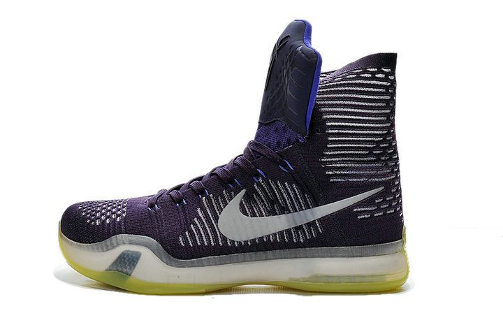 科比10代高帮篮球鞋 kobe10篮球鞋 编织 精英紫 黑白 红古铜(黑金 43)