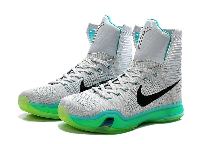 专柜* 耐克/nike 科比10代高帮篮球鞋 kobe10篮球鞋 编织 精英紫 黑白