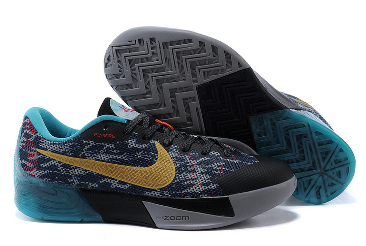 nike耐克 kd trey 5 ii 杜兰特5代气垫低帮篮球鞋679865-060(黑灰红