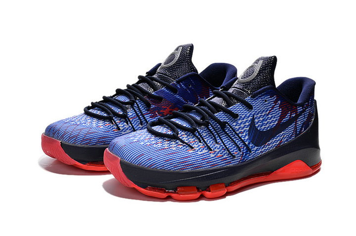 专柜*nike kd8 杜兰特8代美国独立日低帮篮球鞋800259-610-446(黑粉