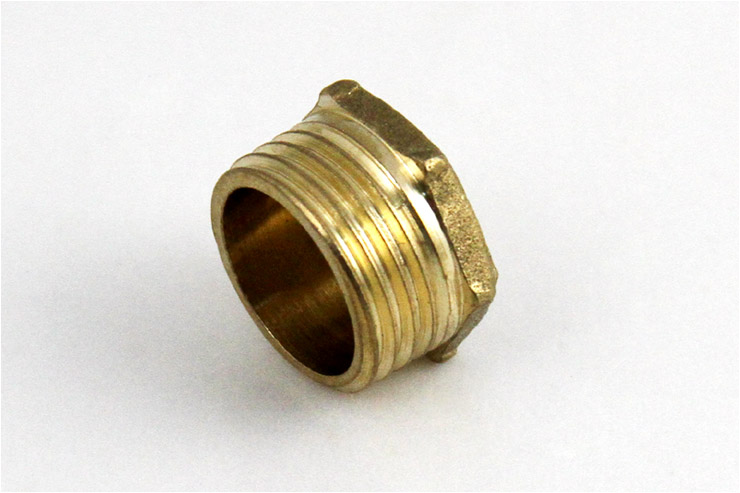 【凯鹰8tdt1卫浴配件】凯鹰 铜制加厚4分外丝堵头 四分水管闷头/管帽/