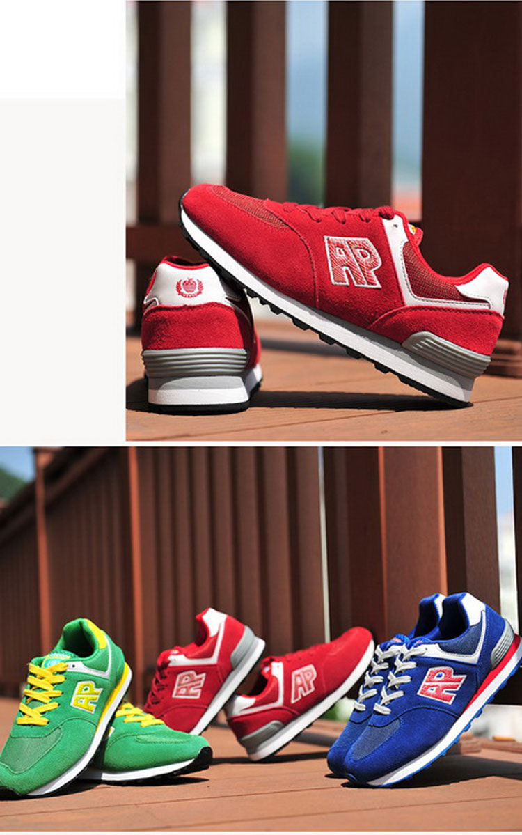 美国苹果时尚女鞋 低帮运动休闲板鞋 舒适休闲鞋 平跟系带鞋(红色 40)