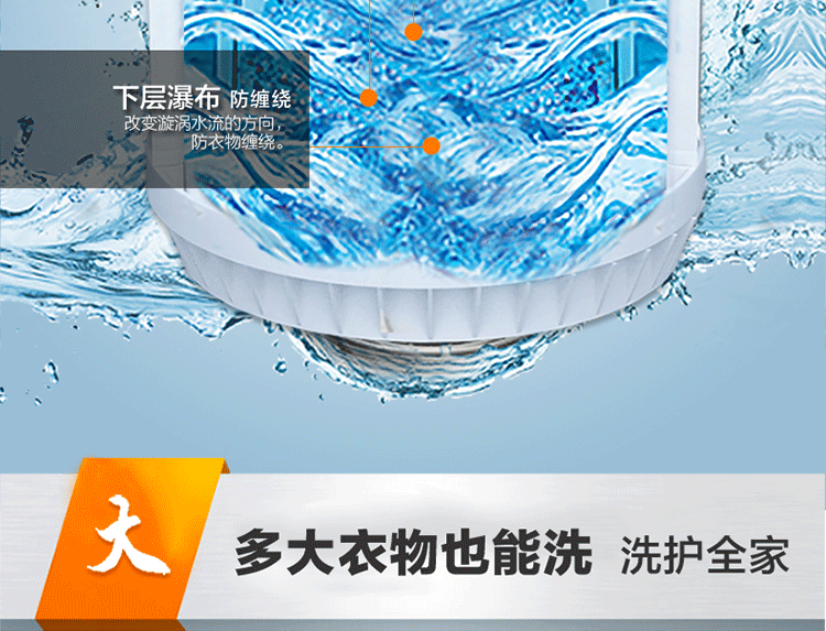 eb80m2wh 8公斤智u芯系列洗衣机(烟青色 瓷白)(拍前咨询本地库存)