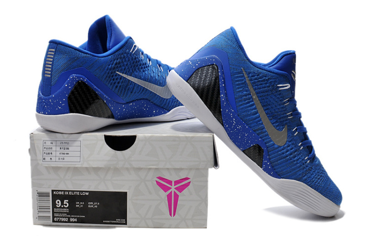 kobe 9 em hyper cobalt 科比9代男子低帮篮球鞋 复活节精英战靴(编织