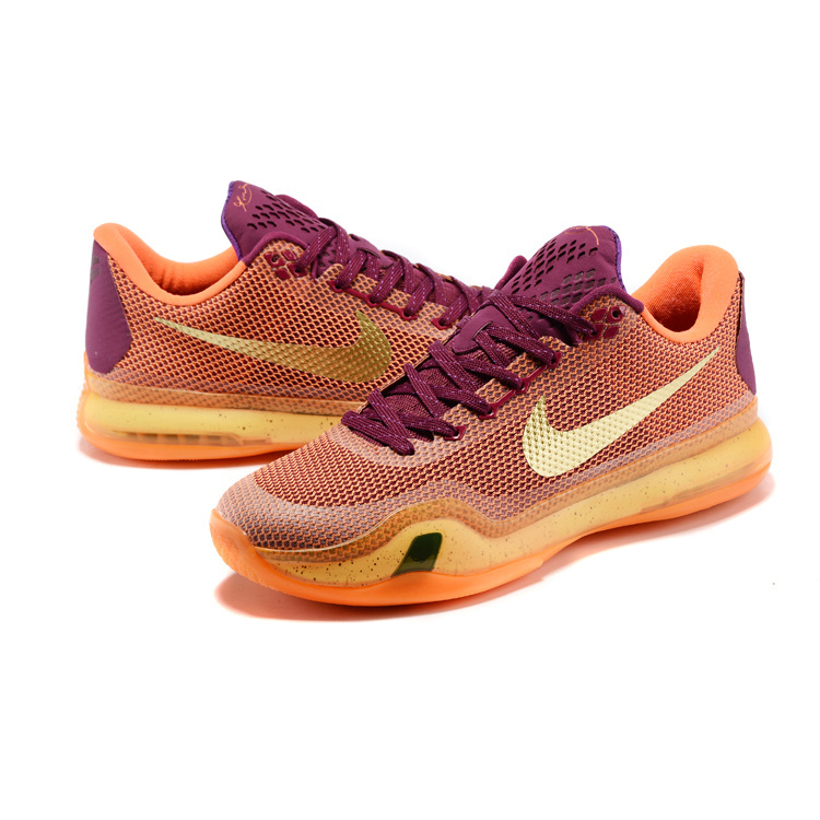 耐克nike科比10代篮球鞋kobe zk10全明星气垫男士低帮战靴(复活节 43)