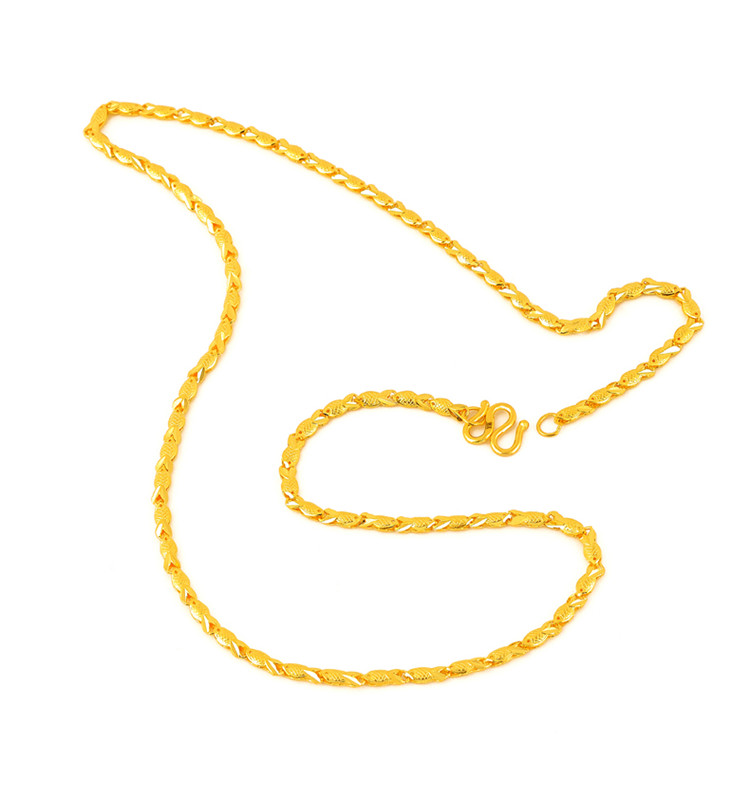 传世美钰 足金小鱼项链 快乐小鱼黄金项链(约11.39g)