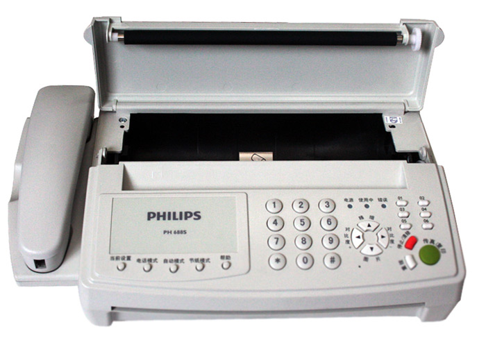 飞利浦(philips)ph688s热敏纸传真机(白色)