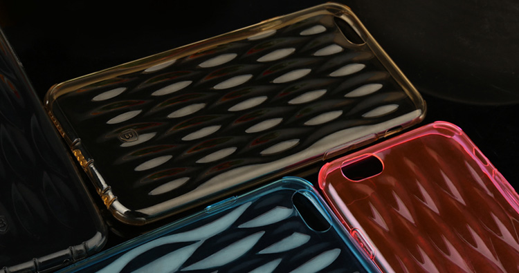 倍思apple iphone6 4.7寸安全气囊(透红)